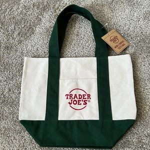 NWT Green Mini Trader Joe’s Canvas Tote Bag